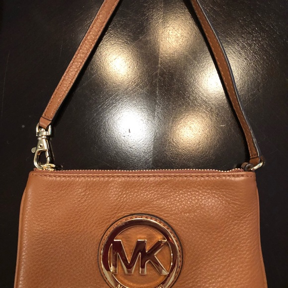 Michael kors handbag - brown pebbled leather - Picture 3 of 4